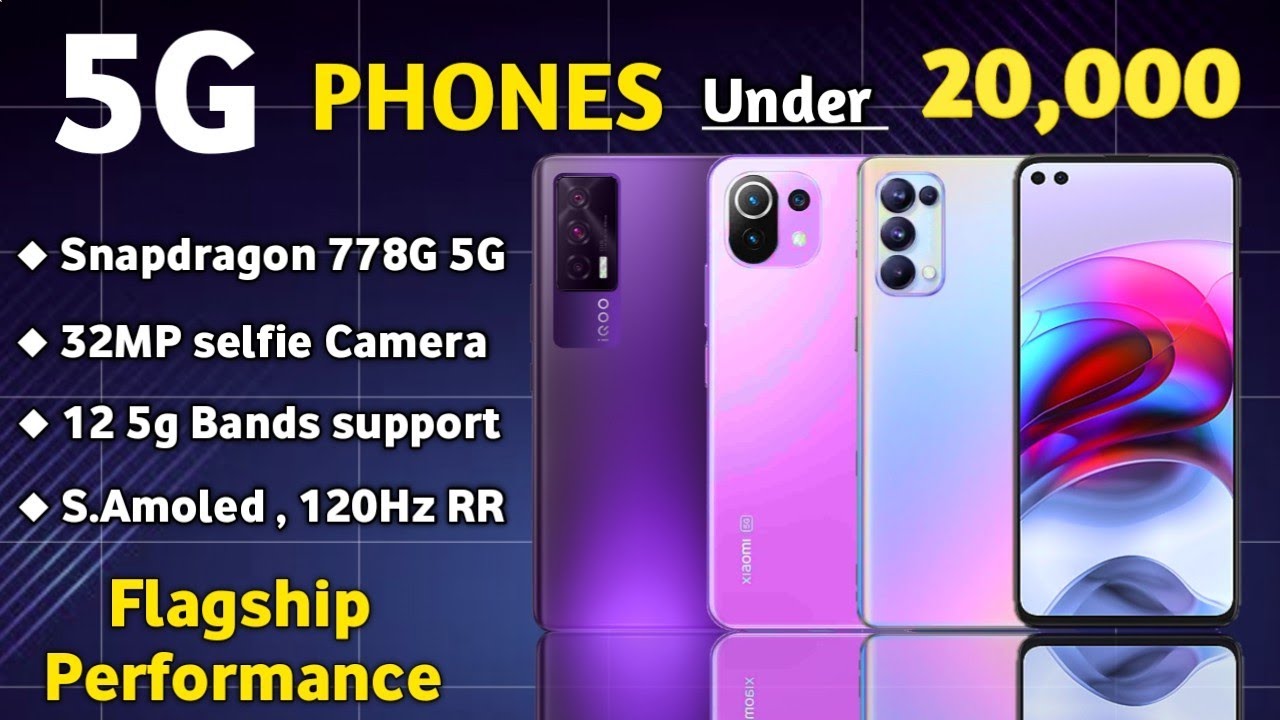 5G smartphones under ₹20,000
