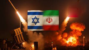Israel Iran War 2025 – tanks and drones in desert battlefield clash