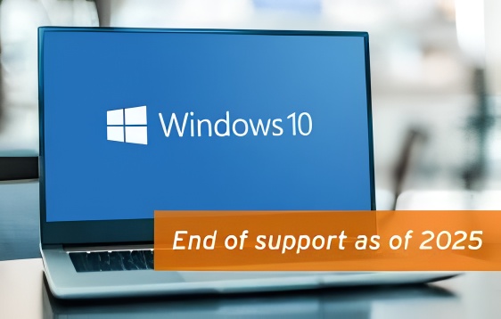 Windows 10 support ends in 2025 notification on Microsoft official website