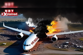 Air India plane flying in sky