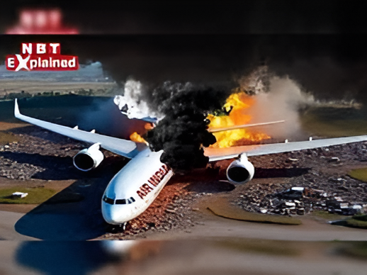Air India plane flying in sky