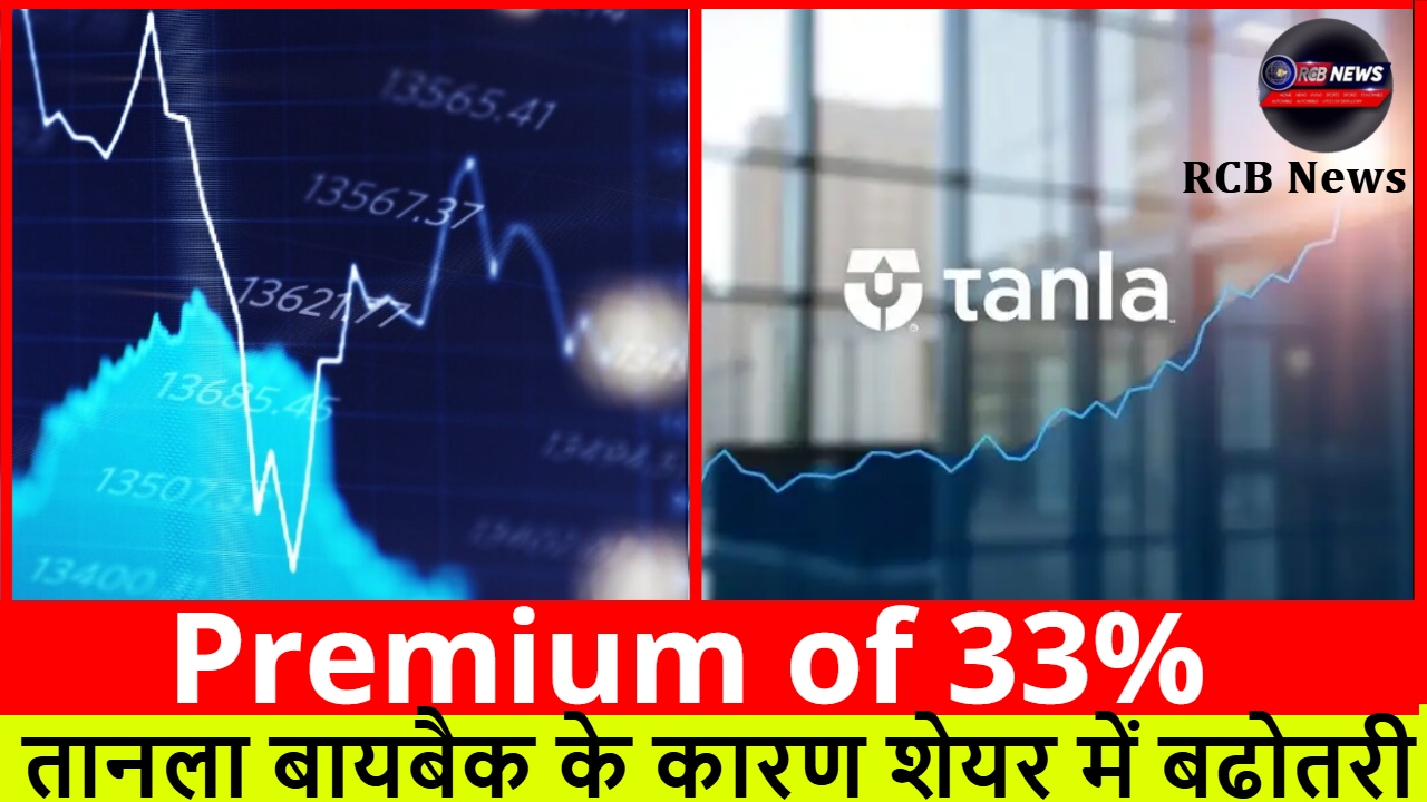 Premium of 33% :- तानला बायबैक के कारण शेयर में बढ़ोतरी